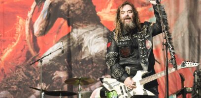 MADRID, SPAIN - JUNE 30: Max Cavalera of Soulfly performs on stage during day 3 of Download festival 2019 at La Caja Magica on June 30, 2019 in Madrid, Spain. (Photo by Mariano Regidor/Redferns)